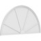 Ekena Millwork Half Round 4 Spoke Architectural Grade PVC Pediment, 76"W x 38"H x 2"P PEDPS076X380HRO04 - alternate 1